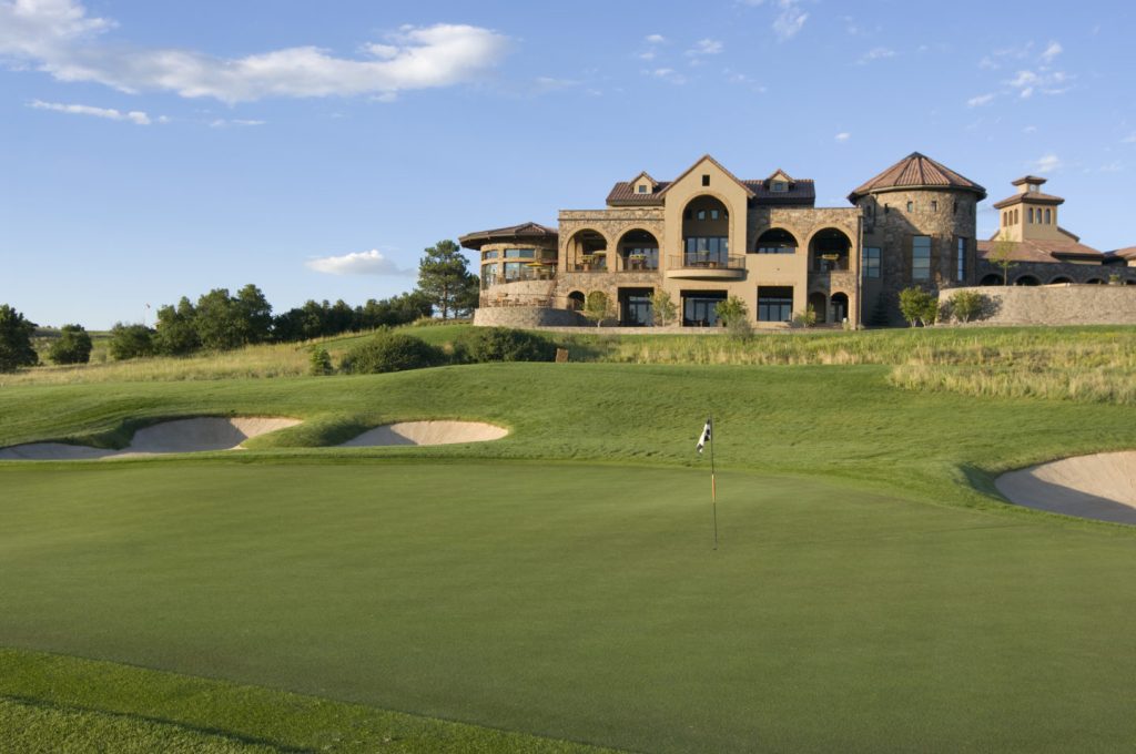 Clubhouse overlooking golf course