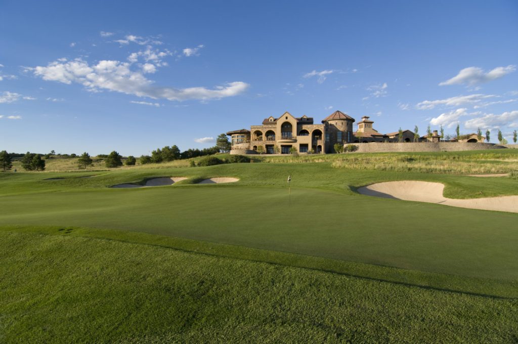 View of clubhouse from the golf course