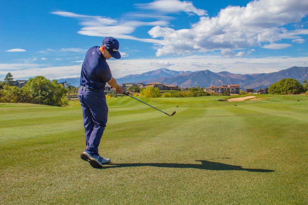 Instructor on golf course